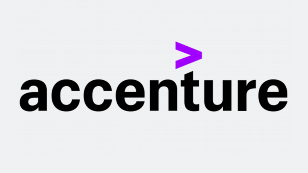 Accenture logo.