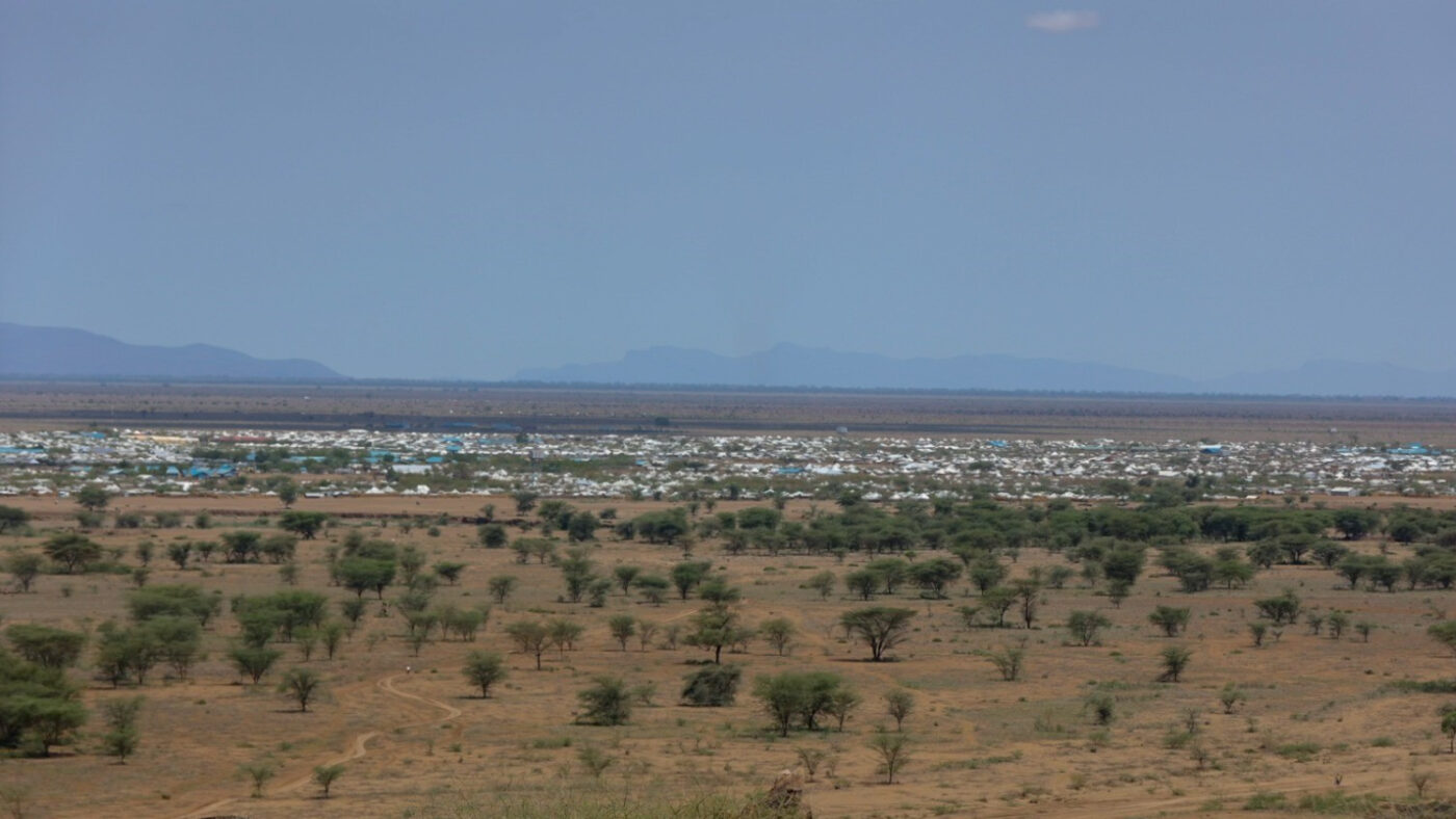 A top view photo of Kakuma refugee camp from Pelekech